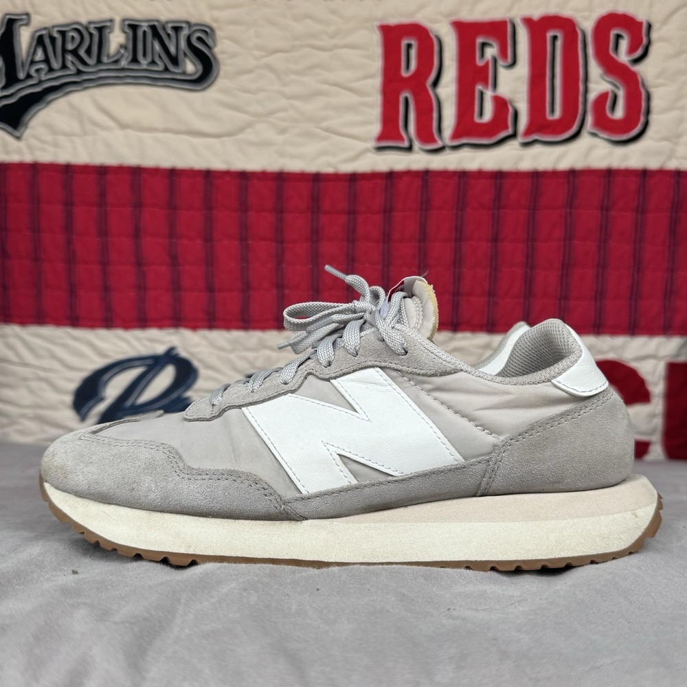 Size M8/W9.5 -‎ New Balance Unisex 237 MS237GE Gray White Sneaker Mens